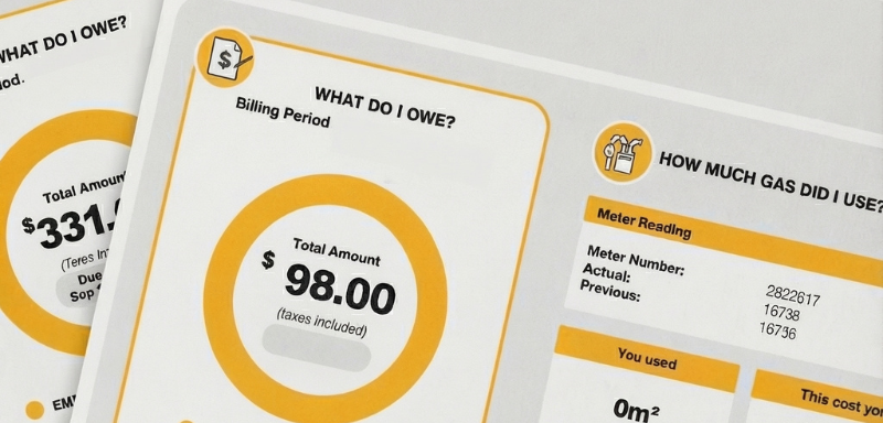 Enbridge gas bill statement